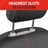 imageMotor Trend SpillGuard Waterproof Seat Covers for Front Seats Gray Stitching  Durable Neoprene Car Seat Protectors Easy to Install Interior Covers for Auto Truck Van SUVRed Stitching