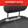 imageMotor Trend SpillGuard Waterproof Seat Covers for Front Seats Gray Stitching  Durable Neoprene Car Seat Protectors Easy to Install Interior Covers for Auto Truck Van SUVGray Stitching