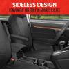 imageMotor Trend SpillGuard Waterproof Seat Covers for Front Seats Gray Stitching  Durable Neoprene Car Seat Protectors Easy to Install Interior Covers for Auto Truck Van SUVGray Stitching