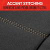 imageMotor Trend SpillGuard Waterproof Seat Covers for Front Seats Gray Stitching  Durable Neoprene Car Seat Protectors Easy to Install Interior Covers for Auto Truck Van SUVBeige Stitching