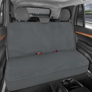 imageBDK AquaShield Rear Bench Car Seat Cover  Waterproof Neoprene Back Cover for Cars Trucks Van SUV  Ideal Protector Kids ampamp Dogs  Automotive Accessories BlackGray