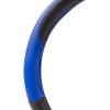 imageMotor Trend Blue Synthetic Leather Steering Wheel CoverCross Diamond StitchingTwo Tone Sport Grip Blue AccentBlack 15 inchBlue Accent  Black