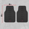 imageMotor Trend GrandPrix Seat Covers ampamp Floor Mats for Cars Tire Tread Embossed Car Seat Covers for Front Seats Automotive Interior Covers for Car Truck Van SUV