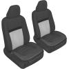 imageMotor Trend Seat Covers for Cars Trucks SUV Faux Leather Full Set Blue Padded Car Seat Covers with Storage Pockets Premium Interior Car Seat CoverBlack