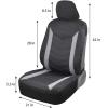 imageSuperior Protectorate  Neoprene Car Seat Covers  Black ampamp Gray Two Tone Chevron Stitched Premium Waterproof Automotive Seat Protectors MultiLayer Material for Interior Fit