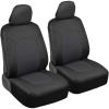 imageMotor Trend Mesh PU Leather Car Seat Covers  DesignBlack  Gray Mesh