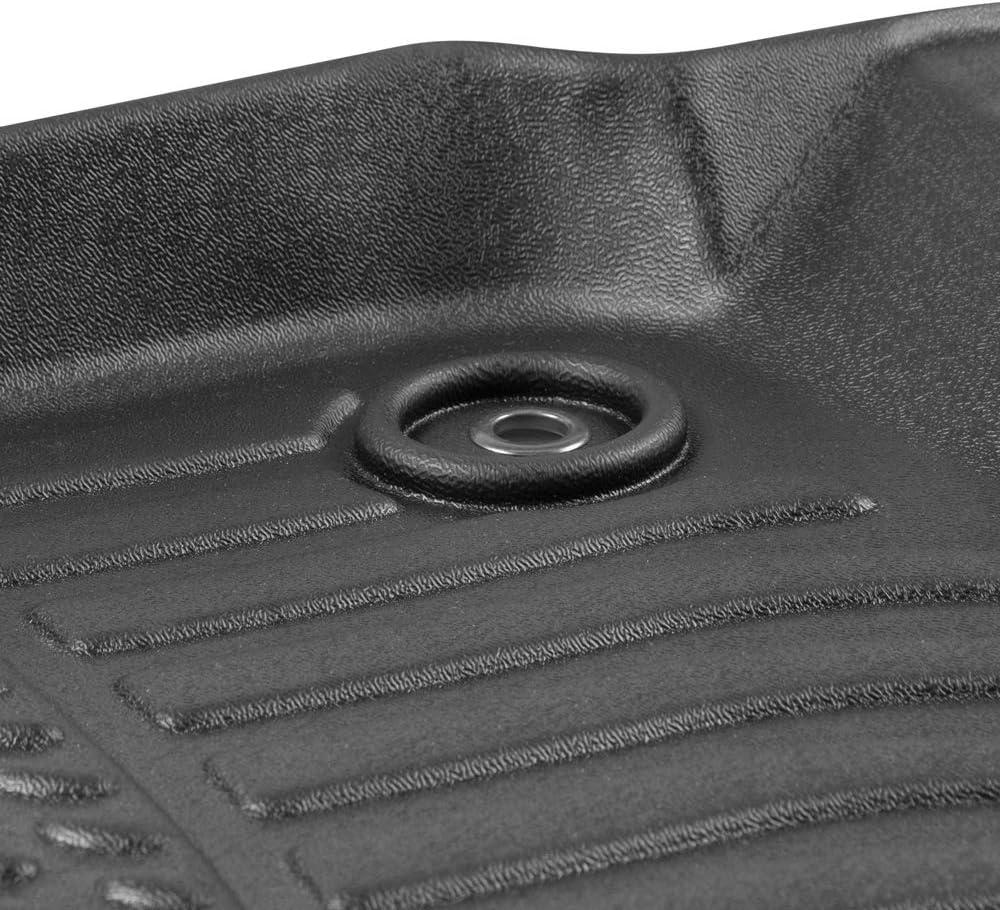 imageMotor Trend 3D Contour Fit for 20152020 Ford F150 SuperCrew Cab 1st and 2nd Row Floor Mats Liners Odorless All Weather Protection