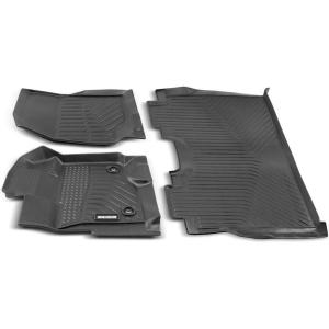 imageMotor Trend 3D Contour Fit for 20152020 Ford F150 SuperCrew Cab 1st and 2nd Row Floor Mats Liners Odorless All Weather Protection