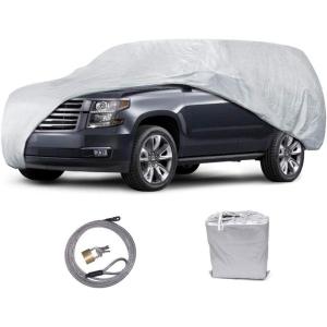 image:imageMotor Trend All Season Weatherwear 1Poly Layer Snow Proof Water Resistant VanSUV Cover Fits up to 200 InchFits up to 225 Length