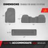 image:imageMotor Trend 3 Row Odorless Rubber Floor Mats amp Liners for Car SUV Van Durable Heavy Duty Polymerized Latex Full Interior Protection ExtraHigh Ridgeline Design Black Model Number MT773801BKGray