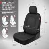 image:imageMotor Trend Black Car Seat Covers Set  2 Front Seats  SpillProof Neoprene CarSeat Cover Protector for Cars  Automotive Car Accessories Interior Covers for SUV amp Small Trucks  Semi Universal FitBlack
