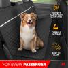 image:imageMotor Trend Dog Car Seat Cover for Back Seat  Waterproof NonSlip ScratchResistant Back Seat Pet Cover for Dogs  Universal Fit Dog Accessories for Cars Trucks SUV amp Vans  BlackRear Bench Cover
