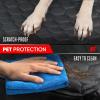 image:imageMotor Trend Dog Car Seat Cover for Back Seat  Waterproof NonSlip ScratchResistant Back Seat Pet Cover for Dogs  Universal Fit Dog Accessories for Cars Trucks SUV amp Vans  BlackRear Bench Cover