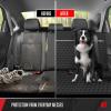 image:imageMotor Trend Dog Car Seat Cover for Back Seat  Waterproof NonSlip ScratchResistant Back Seat Pet Cover for Dogs  Universal Fit Dog Accessories for Cars Trucks SUV amp Vans  BlackRear Bench Cover