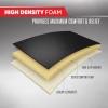 image:imageMotor Trend Faux Leather Car Seat Cover Front Bottom Seat Cushion Cover  Classic Luxury Wrap Protector  Universal Fit for Cars Trucks SUVs Vans 1pc BlackBlack