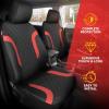 image:imageMotor Trend Hex Leatherette Seat Covers  Universal Fit Front Seat Protector for Cars Trucks SUVs  Premium Interior Protection Easy to Install Automotive Upgrade Black amp Red Car Seat CoverBlack  Red