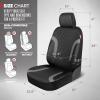 image:imageMotor Trend Hex Leatherette Seat Covers  Universal Fit Front Seat Protector for Cars Trucks SUVs  Premium Interior Protection Easy to Install Automotive Upgrade Black amp Red Car Seat CoverBlack  Gray