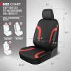 image:imageMotor Trend Hex Leatherette Seat Covers  Universal Fit Front Seat Protector for Cars Trucks SUVs  Premium Interior Protection Easy to Install Automotive Upgrade Black amp Red Car Seat CoverBlack  Red