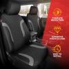 image:imageMotor Trend Hex Leatherette Seat Covers  Universal Fit Front Seat Protector for Cars Trucks SUVs  Premium Interior Protection Easy to Install Automotive Upgrade Black amp Red Car Seat CoverBlack  Gray