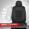 image:imageMotor Trend Hex Leatherette Seat Covers  Universal Fit Front Seat Protector for Cars Trucks SUVs  Premium Interior Protection Easy to Install Automotive Upgrade Black amp Red Car Seat CoverBlack  Red Full Coverage
