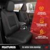 image:imageMotor Trend Hex Leatherette Seat Covers  Universal Fit Front Seat Protector for Cars Trucks SUVs  Premium Interior Protection Easy to Install Automotive Upgrade Black amp Red Car Seat CoverBlack  Red Full Coverage