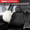image:imageMotor Trend Hex Leatherette Seat Covers  Universal Fit Front Seat Protector for Cars Trucks SUVs  Premium Interior Protection Easy to Install Automotive Upgrade Black amp Red Car Seat CoverBlack