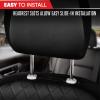 image:imageMotor Trend Hex Leatherette Seat Covers  Universal Fit Front Seat Protector for Cars Trucks SUVs  Premium Interior Protection Easy to Install Automotive Upgrade Black amp Red Car Seat CoverBlack