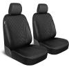 image:imageMotor Trend Hex Leatherette Seat Covers  Universal Fit Front Seat Protector for Cars Trucks SUVs  Premium Interior Protection Easy to Install Automotive Upgrade Black amp Red Car Seat CoverBlack