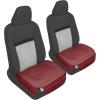 image:imageMotor Trend Seat Covers for Cars Trucks SUV Faux Leather 2Pack Burgundy Padded Car Seat Covers with Storage Pockets Premium Interior Car Seat Cover