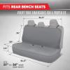 image:imageMotor Trend Supersport 2Pack Front Car Seat Covers 4Piece Heavy Duty Floor Mats Set and Waterproof Rear Bench Seat Cover  Universal Fit for Cars Trucks Vans SUVs  Easy to Install  GrayGray