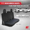 image:imageNeoprene Advantage Waterproof Seat Covers  Truck Van amp SUV Seat Covers for Cars  Front Seat Cover Set with Airbag Compatibility Universal Fit for Car Seats Black Armrest Covers Not IncludedRear Bench Seat Cover