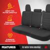 image:imageNeoprene Advantage Waterproof Seat Covers  Truck Van amp SUV Seat Covers for Cars  Front Seat Cover Set with Airbag Compatibility Universal Fit for Car Seats Black Armrest Covers Not IncludedRear Bench Seat Cover