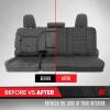 image:imageNeoprene Advantage Waterproof Seat Covers  Truck Van amp SUV Seat Covers for Cars  Front Seat Cover Set with Airbag Compatibility Universal Fit for Car Seats Black Armrest Covers Not IncludedRear Bench Seat Cover
