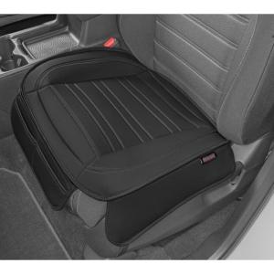 image:imageMotor Trend Faux Leather Car Seat Cover Front Bottom Seat Cushion Cover  Classic Luxury Wrap Protector  Universal Fit for Cars Trucks SUVs Vans 1pc BlackBlack