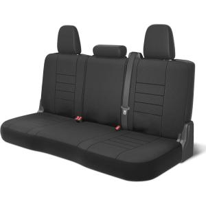 image:imageNeoprene Advantage Waterproof Seat Covers  Truck Van amp SUV Seat Covers for Cars  Front Seat Cover Set with Airbag Compatibility Universal Fit for Car Seats Black Armrest Covers Not IncludedRear Bench Seat Cover