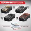 image:imageMotor Trend Black USA Flag Waterproof Car Cover  All Weather Outdoor Protection UV Resistant Windproof Scratchproof  SemiUniversal Fit Sedan Full Car Cover for Sun Rain Snow 171 190 LengthBlack Flag Up to 190