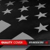 image:imageMotor Trend Black USA Flag Waterproof Car Cover  All Weather Outdoor Protection UV Resistant Windproof Scratchproof  SemiUniversal Fit Sedan Full Car Cover for Sun Rain Snow 171 190 LengthBlack Flag Up to 210