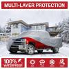 image:imageTruck Car Cover For Automobiles  Heavy Duty Waterproof All Weather MultiLayer Outdoor Indoor Protection UV Sun Rain Snow Dust  Universal Fit For All Trucks Pickup Trucks  264L x 80W x 69HMax Bed Length 96  250 L x 80 W x 69 H