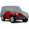 image:imageMotor Trend 4Series Car Cover for Jeep Wrangler 2 Doors  All Weather WaterResistant Snow Rain Dust Sun UV Storm Wind Full Coverage Protection Lightweight Single Layer Car Tarp  Up to 185 Length