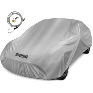 image:imageMotor Trend 5Series Poly Lightweight Car Cover Compact Travel Friendly WaterResistant NonScratch Universal Fit for Cars SUVs Trucks Vans AllWeather Outdoor amp Indoor Fits Vehicles Up to 2105Series