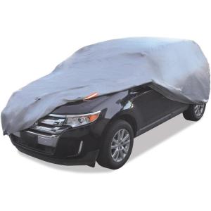 image:imageMotor Trend Black USA Flag Waterproof Car Cover  All Weather Outdoor Protection UV Resistant Windproof Scratchproof  SemiUniversal Fit Sedan Full Car Cover for Sun Rain Snow 171 190 LengthSilver 185L x 72W x 56H