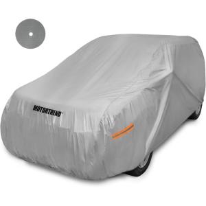 image:imageMotor Trend Black USA Flag Waterproof Car Cover  All Weather Outdoor Protection UV Resistant Windproof Scratchproof  SemiUniversal Fit Sedan Full Car Cover for Sun Rain Snow 171 190 LengthSilver 225L x 80W x 63H