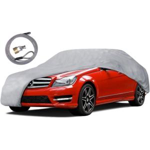 image:imageMotorTrend Universal Fit Car Cover XLarge  AllWeather Protection for Cars Trucks amp SUVs Waterproof UV Resistant ScratchProof Durable Vehicle Cover for Indoor Outdoor  Fits Up To 210 Length228 inches