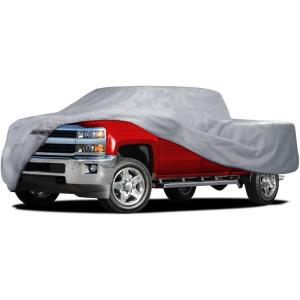 image:imageTruck Car Cover For Automobiles  Heavy Duty Waterproof All Weather MultiLayer Outdoor Indoor Protection UV Sun Rain Snow Dust  Universal Fit For All Trucks Pickup Trucks  264L x 80W x 69HMax Bed Length 96  264 L x 80 W x 69 H